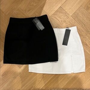 Lioness Black and White Lola mini skirt